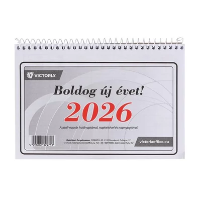Naptár, asztali, 23TA, VICTORIA OFFICE (2026 évi)