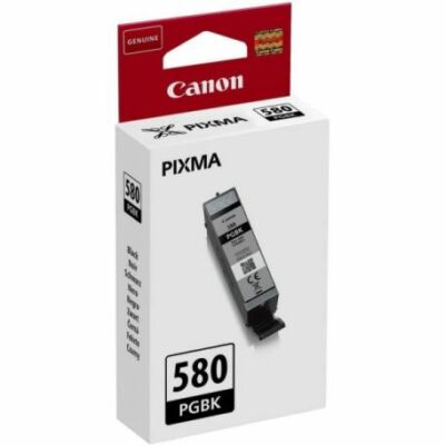 Canon PGI-580PGBK  eredeti pigmentfekete tintapatron, ~200 oldal (vastag fekete)