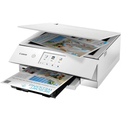 Canon PIXMA TS8351A WiFi-s multifunkciós SZÍNES TINTASUGARAS nyomtató, fehér 3775C096AA►(Színes, Tintasugaras, A4-es, kétoldalas nyomtatás, multifunkciós,   WiFi-s)