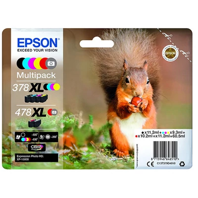 EPSON T379D (378XL+478XL)  EREDETI tintapatron multipack (~465 oldal)