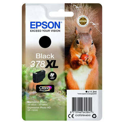 Epson T3791 Tintapatron fekete 11,2ml No.378XL
