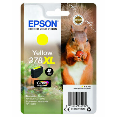 Epson T3794 (378XL) eredeti sárga patron (~830 oldal)