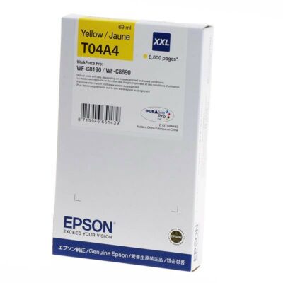 Epson T04A4 XL sárga eredeti tintapatron (~8000 oldal)