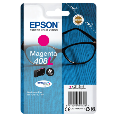 EPSON T09K3 eredeti tintapatron Magenta 1,7K Epson 408