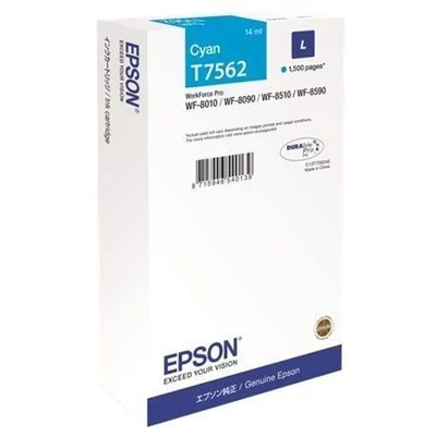 EPSON T7562  cián EREDETI tintapatron, ~1500 oldal