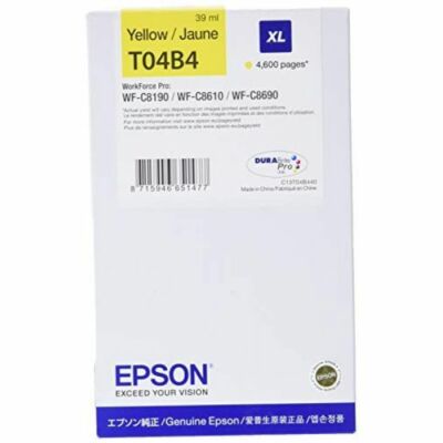 Epson T04B4 XL sárga eredeti tintapatron (~4600 oldal)