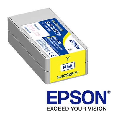 Epson SJIC22P(Y) C3500 Tintapatron sárga 32,5ml
