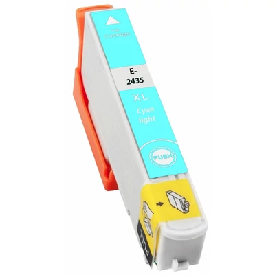 Epson -hoz T2435 világos cián (LC) utángyártott tintapatron (24XL) (≈ 740oldal)