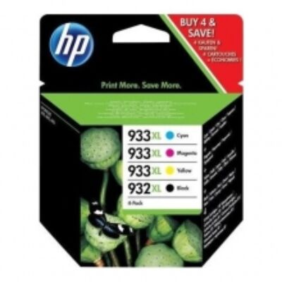HP Nr.932XL/933XL (C2P42AE) eredeti (fekete-cián-magenta-sárga) tintapatron multipakk,  ~ 3475  oldal