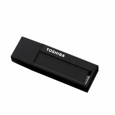 Pendrive, 16GB, USB 3.0, TOSHIBA "DAICHI", fekete, írható címkével (ráragasztható)