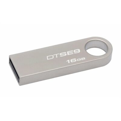 Pendrive, 16GB, USB 2.0, 10/5MB/sec, KINGSTON "DT SE9" ezüst ►10/5MB/sec