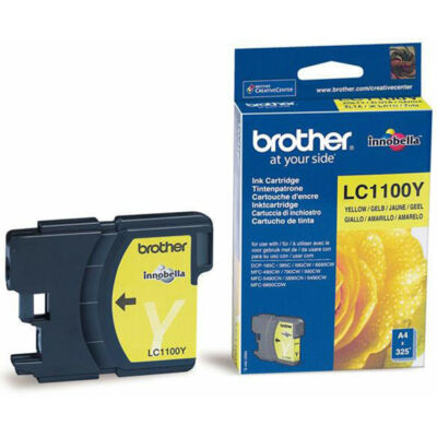 Brother LC1100 Y eredeti tintapatron ~325 oldal (LC1100)