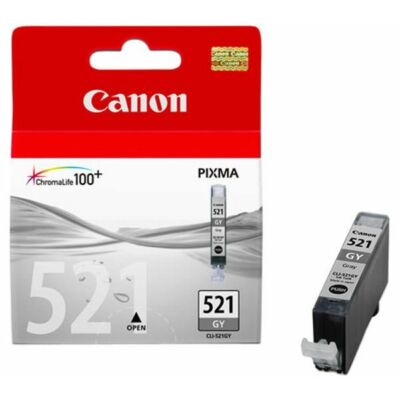 Canon® CLI-521GY eredeti szürke tintapatron, ~300 oldal (cli521)
