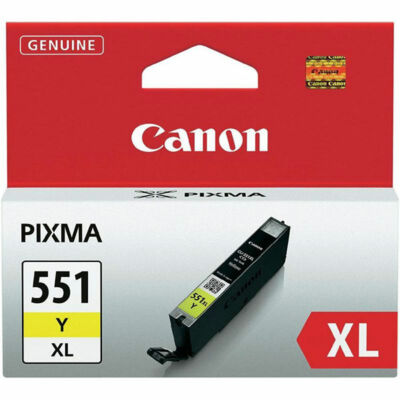 Canon® CLI-551Y XL eredeti sárga tintapatron, ~660 oldal (cli551xl)
