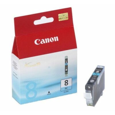 Canon® CLI-8PC eredeti fotó cián tintapatron, ~500 oldal (cli8)