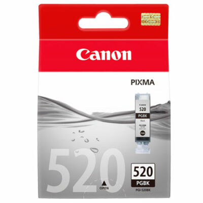 Canon® PGI-520PGBK eredeti fekete tintapatron, ~350 oldal (pgi520 vastag fekete)