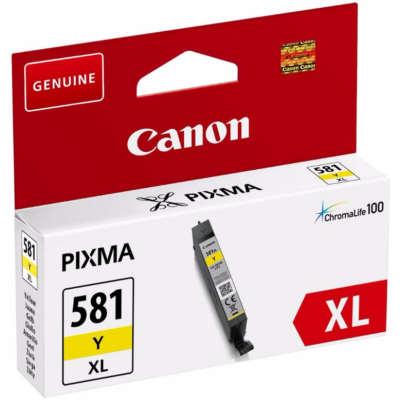 Canon CLI-581Y XL eredeti sárga tintapatron, ~514 oldal