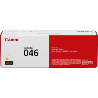 Canon CRG-046 eredeti sárga toner, ~2300 oldal (1247C002)