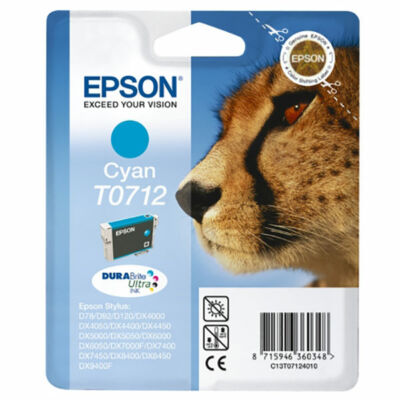 Epson T0712 eredeti cián tintapatron (to712) (≈200oldal)