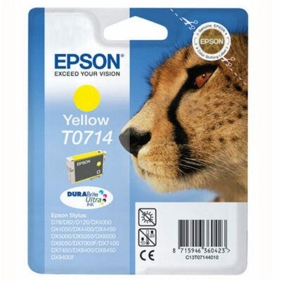 Epson T0714 eredeti sárga tintapatron (to714) (≈200oldal)