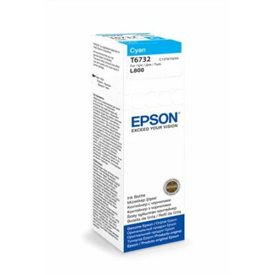 Epson T6732 eredeti  cián tinta L800 (70ml) (≈4000 oldal)