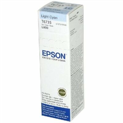 Epson T6735 eredeti világos cián tinta L800 (70ml) (≈4000 oldal)