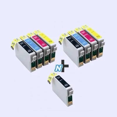 ►16+1db-os PAKK, Epson -hoz  16db T128x  utángyártott tintapatron (≈4800oldal) + 1 csomag 100 lapos FOTÓpapír