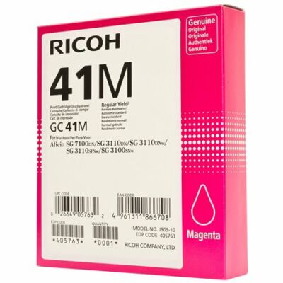 Ricoh GC41M magenta gélpatron, ~2200 oldal (405763)