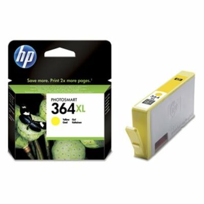 HP Nr.364XL (CB325EE) eredeti sárga tintapatron, ~750 oldal