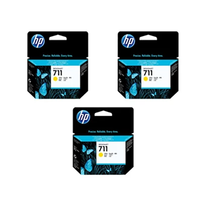 HP CZ136A Patron 3Pack sárga 29ml No.711 (Eredeti)