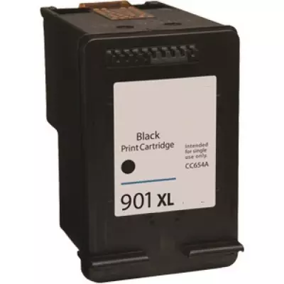 HP -hez Nr.901XL (CC654A) utángyártott fekete tintapatron, ~700 oldal