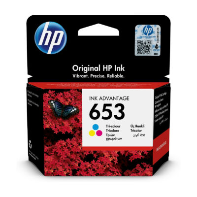 HP Nr.653 (3YM74AE) eredeti színes tintapatron, ~200 oldal
