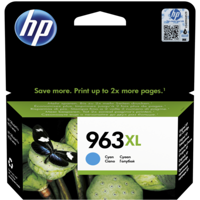 HP Nr.963XL (3JA27AE) eredeti cián tintapatron, ~1600  oldal