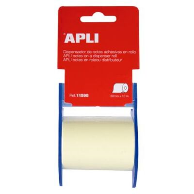 APLI , öntapadó jegyzetpapír tekercsben, 60 mm x 10 m