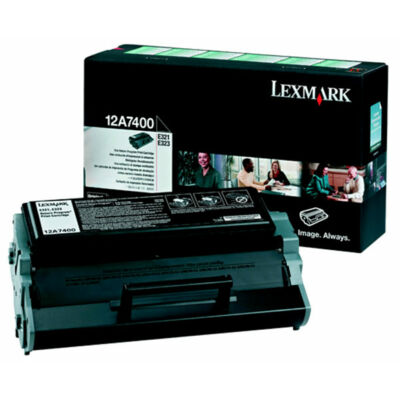 Lexmark E321 fekete eredeti toner 3K (12A7400) (≈3000 oldal)