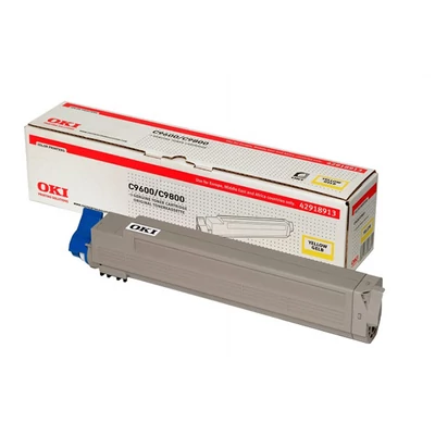 OKI C9600 sárga eredeti toner 15K (42918913)