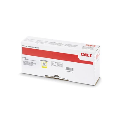 OKI C712 eredeti sárga toner 11,5K (46507613) (≈11500 oldal)