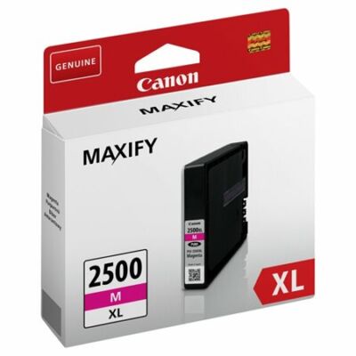 Canon® PGI-2500M XL eredeti magenta tintapatron, ~1500 oldal (pgi2500xl)
