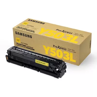 Samsung SLC3010/3060  sárga EREDETI TONER (CLT-Y503L/SU491A) (≈5000 oldal)