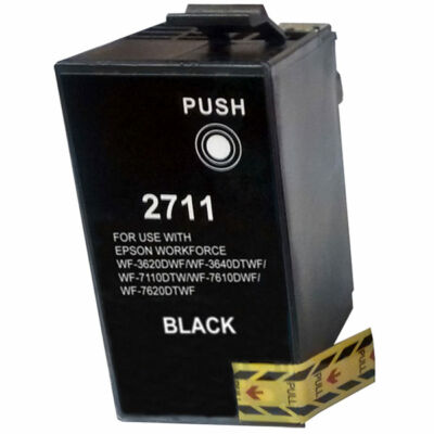 Epson -hoz T2711 (Nr.27XL) fekete utángyártott tintapatron, ~1100 oldal