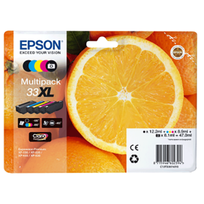 Epson Nr.33XL (T3357) eredeti tintapatron multipakk (5db-os), ~2880 oldal