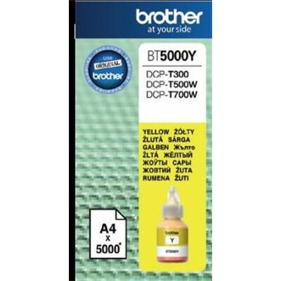 Brother BT5000Y sárga eredeti  tinta DCP-T300/T500W/T700W/MFC-T800W nyomtatókhoz