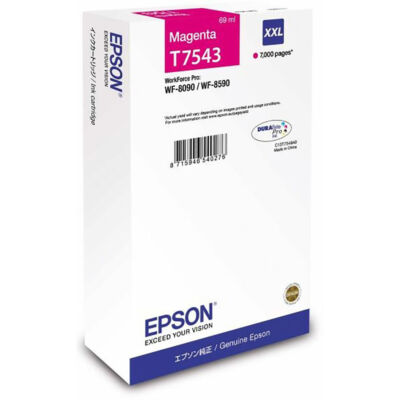 Epson T7543 eredeti magenta tintapatron, ~7000 oldal