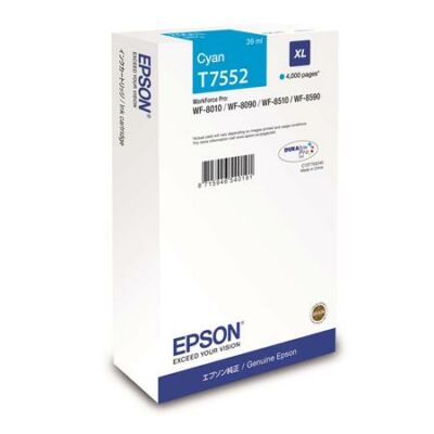 Epson T7552 eredeti cián tintapatron, ~4000 oldal