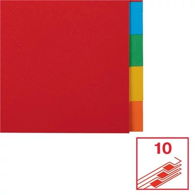 Regiszter, karton, A4, 10 részes, ESSELTE 