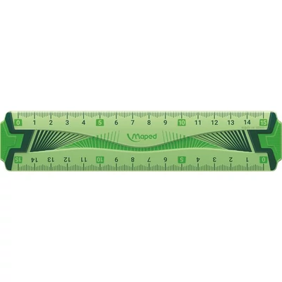 Vonalzó, műanyag, hajlítható, 15 cm, MAPED 
