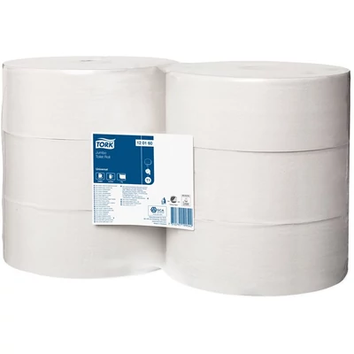 Toalettpapír, T1 rendszer, 1 rétegű, 26 cm átmérő, Universal, TORK 