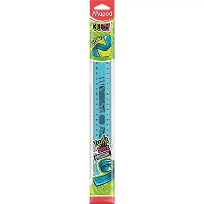 Vonalzó, műanyag, törhetetlen, 30 cm, MAPED 