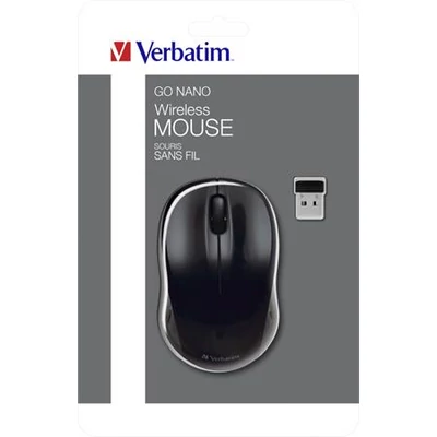 Egér, vezeték nélküli, optikai, közepes méret, USB, VERBATIM 