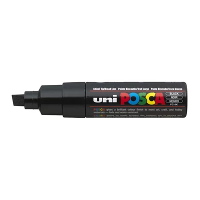 Dekormarker, 8 mm, vágott, UNI 